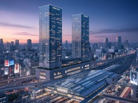 駅直結ホテルの外観