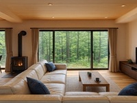 貸別荘のリビング